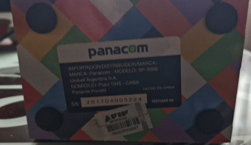 Parlante Panacom Trip Sound T06 Sp-3006 Portátil Con Bluetoo Multicolor (Usado)