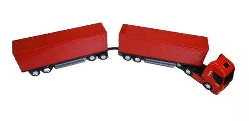 Caminhao Brinquedo Iveco S Way Hi Way Bau Dolly 9 Eixo Carga