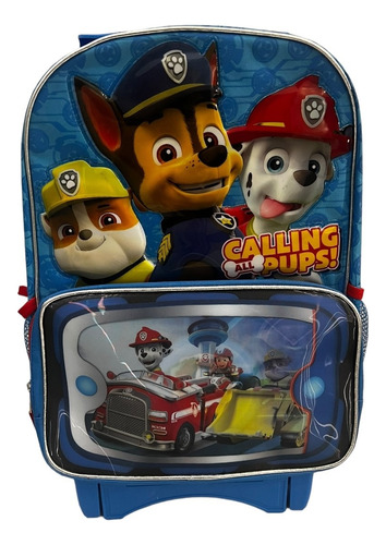 Mochila Paw Patrol Mod 32 Primaria Lonchera