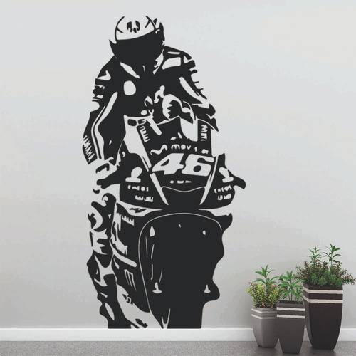 Vinilos Decorativos Valentino Rossi 50 X 1m Moto 