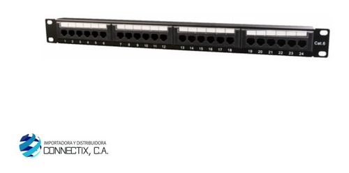 Imagen 1 de 1 de Patch Panel 24 Puertos Rackeable Rack Cat 6 Cat6 Qnet Lanpro