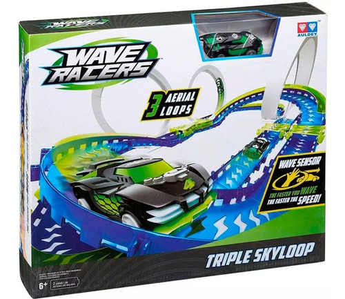 Juguete Pista Autos Wave Racers Pista Triple Skyloop 24502