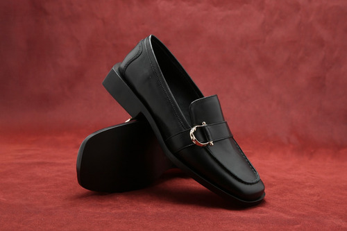 Zapato Mocasín Mujer Dama Cuero Guido Taco Bajo Cómodo Moda