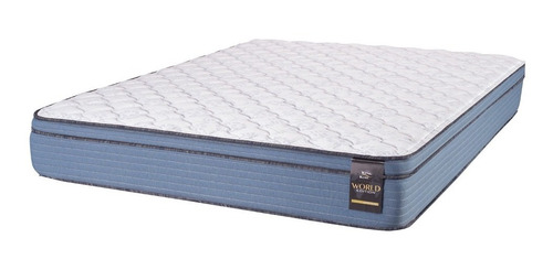 Colchon Resorte King Koil Aspen Azul 200x200 + 2 Almohadas