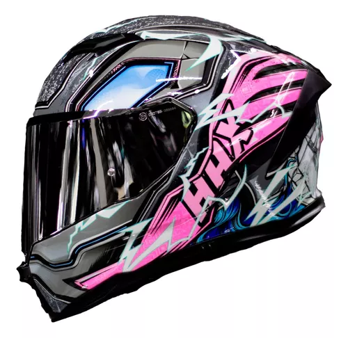 Casco Integral Rocket Force Mujer ZION Fucsia S-09 - Tienda Moto Rider  México