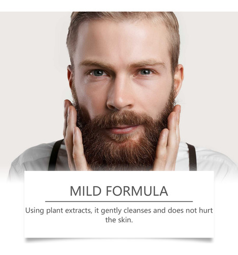 Un Limpiador Para El Cuidado De La Barba Para Hombres, Suave
