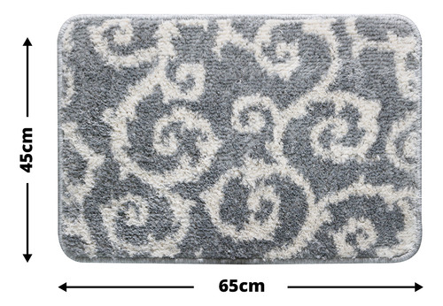 2 Tapete Lavanderia Absorvente Antiderrapante Cozu D2 45x65