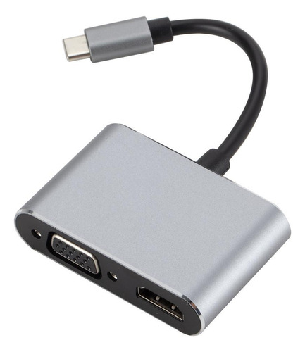 Adaptador Usb C A Vga 4k Convertidor De Video Usb-c Tipo Usb