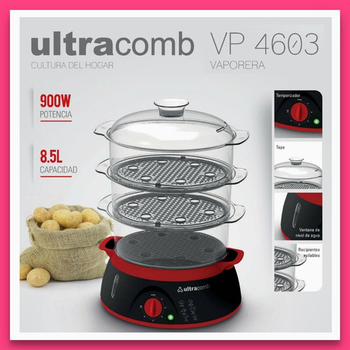 Vaporera Ultracomb Vp-4603 900w