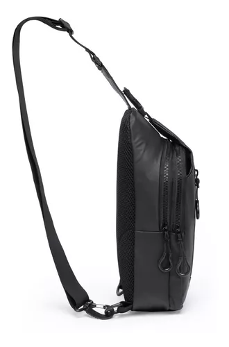 Bolsa Shoulder Bag Cavalera Masculina Transversal Mochila Dia a Dia Passeio  - Preto