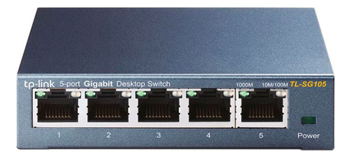 Switch Tp-link 5 Puertos Gigabit Case Metalico Tp-tl-sg105