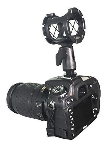 Bestshoot Microfono Shockmount Adaptador De Zapata De Contac
