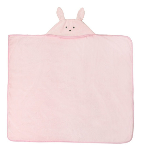 Toalla Bebe Bunny Conejita Rosa Suave Absorbente 75 X 90