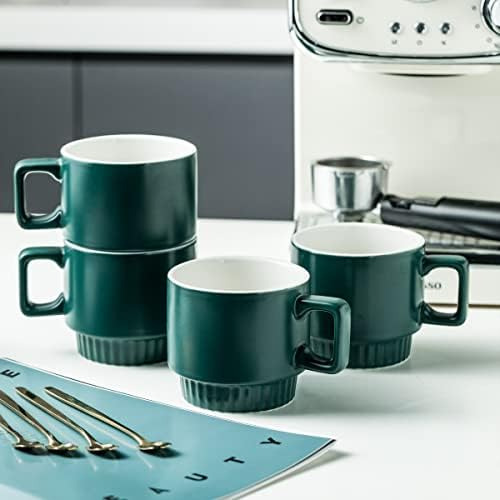 Juego De Tazas De Café Miamolo Con Estante Tazas De Café Api