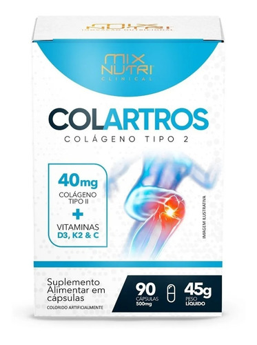 Colágeno Tipo2 + Vitamina D3 K2 C Mix Nutri Colartros 90caps