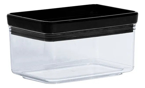 Pote para alimentos Paramount Lumini Black Kit 4 Potes