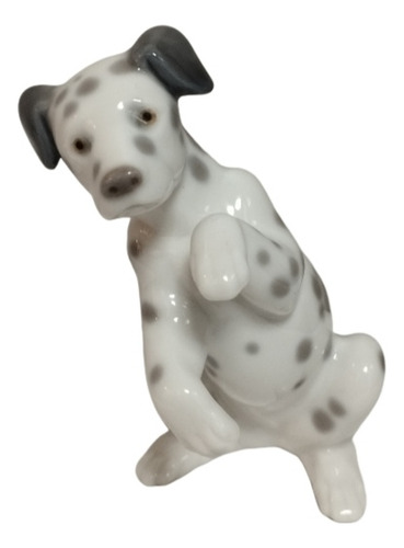 Figura Escultura Porcelana Lladro Perro Cachorro Dálmata 10c