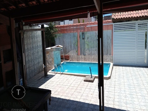Imagem 17 de 30 de Linda Casa Com 3 Dormitórios No Centro De Itanhaém, Com Piscina E Churrasqueira A Menos De 300 Metros Da Praia. - Ca00833 - 70630852