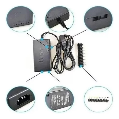 Fonte Carregador Universal Notebook Laptop Computador
