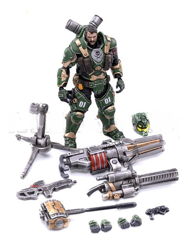 Figura Joy Toy C/ Accesorios Steel Legion Ghost Escala Gijoe