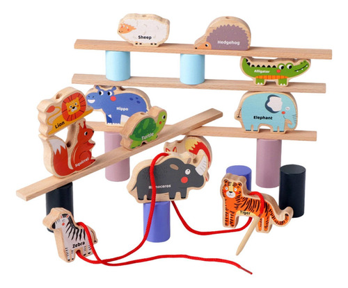 Bloques De Madera Balance Game Fine Fine Motor Habilidades
