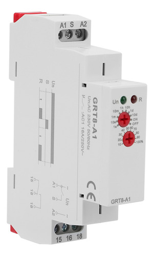 Relé Con Temporizador Grt8a1, Mini, Tiempo De Retardo De Ali