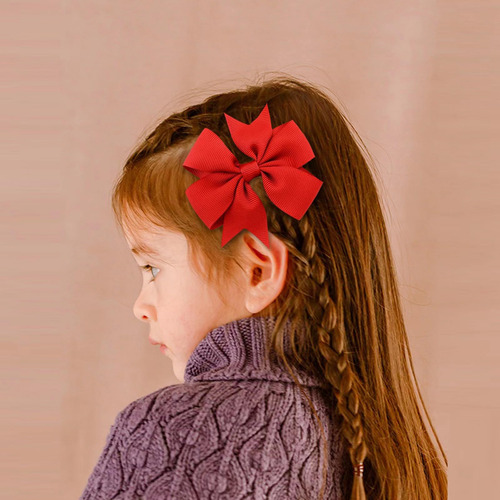 3 Pulgadas Boutique Grosgrain Ribbon Peinwheel Bows For Baby
