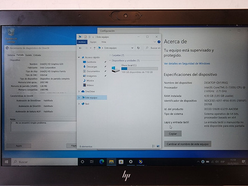 Imagen 9 de 10 de Notebook Hp Elitebook 840 G5 I5 4gb Ram 128gb Ssd + Cargador