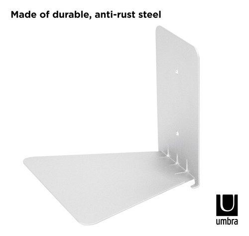 Umbra Conceal Floating Bookshelf Pequeño Juego De Plata De 3