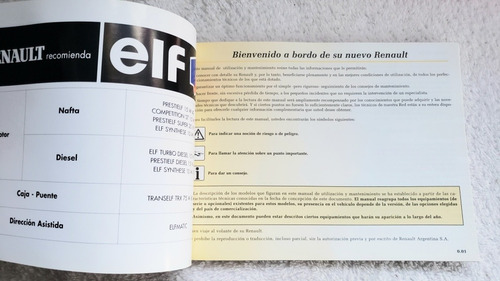 Manual Uso Propietario Mantenimiento Renault Kangoo Original