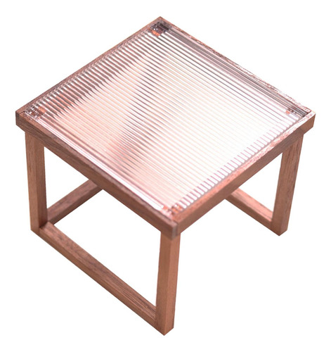 Casa De Muñecas Mesa En Miniatura Mesa Auxiliar Teatable L