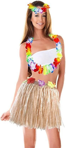 1 Set Kit Hawaiano Accesorio Fiesta Batucada Aloha Disfraz 