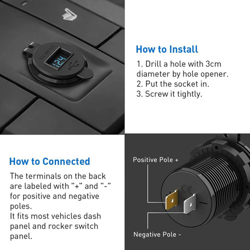 I Plug Charger Usb Quick Charge 3.0 For Motorcycle