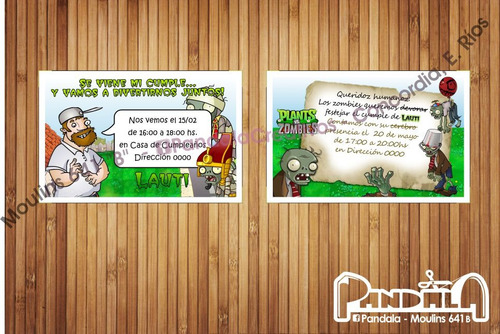Bolsitas Para Sorpresitas Plants Vs Zombies X10 Unid.