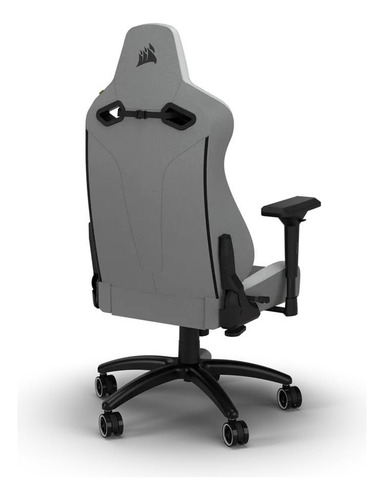 Imagen 2 de 5 de Silla Gamer Corsair Tc200 Tela Gris / Blanco Cf-9010048-ww