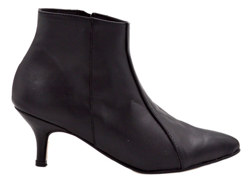 Botineta Bota Mujer Cuero Taco Chupete Bajo Tendencia Moda
