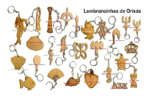 Lembrancinhas De Exu Kit 50 Chaveiros + 5 De Brinde