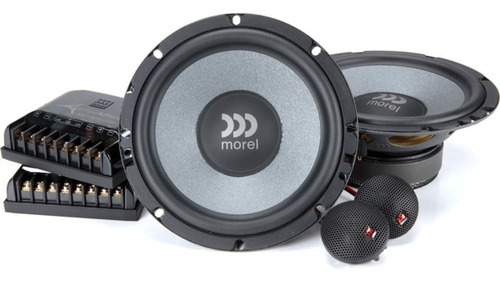 Kit Duas Vias Morel Tempo Ultra 602 6 Polegadas Cor Preto