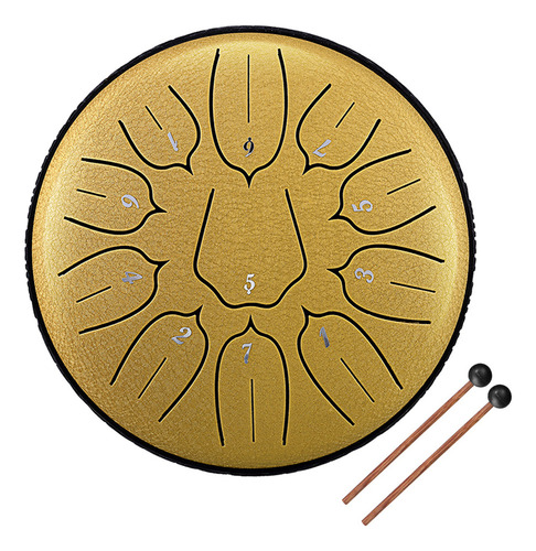 Steel Tongue Drum 11 Tons D-key Pan Hand Instruments Musicai
