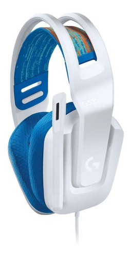 Imagen 2 de 7 de Auriculares Logitech G335 Gamer Microfono 3,5 Mm Blanco