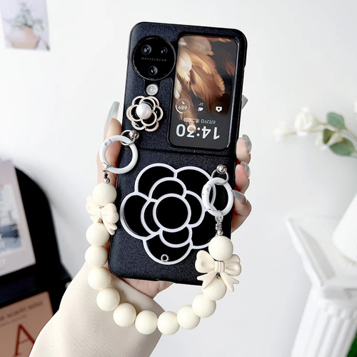 Para Funda Camellia Pu Para Oppo Find N3 Flip