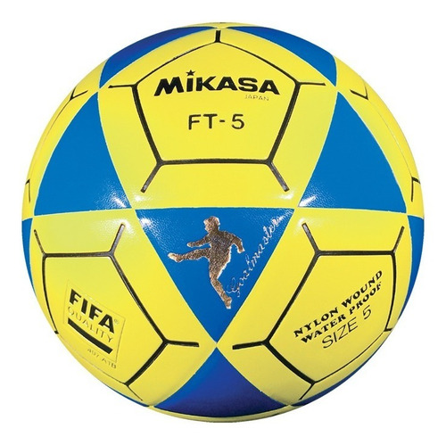 Balón De Fubtol Mikasa Ft5 Amarillo/azul