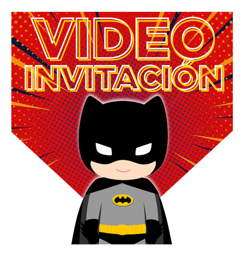 Invitacion Digital Batman Video Animada Cumpleaños Con Foto