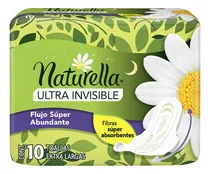 Comprar Toallas Femeninas Naturella Ultra Invisible Nocturnas con Alas 10 Toallas