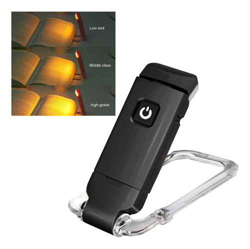 2 Usb Recargable Libro Luz Portátil Marcador Luz Clip En