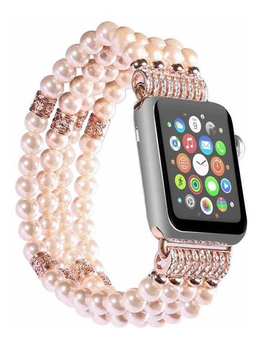 Correa Perlas Para Apple Watch Mujer Extensible Iwatch
