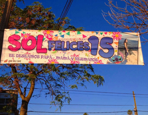 Imagen 3 de 10 de Pasacalles Cumpleaños Pancartas Banner En El Día