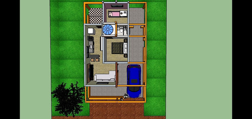 Imagem 4 de 6 de Projeto Completo De Casa Residencial Com Dois Quartos