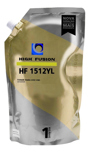 Refil Toner Hf1512 Para Ce310/350/540/530 1025 Amarelo 1kg