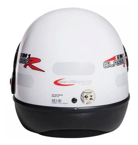 Imagem 6 de 8 de Capacete Taurus San Marino Branco Classic
